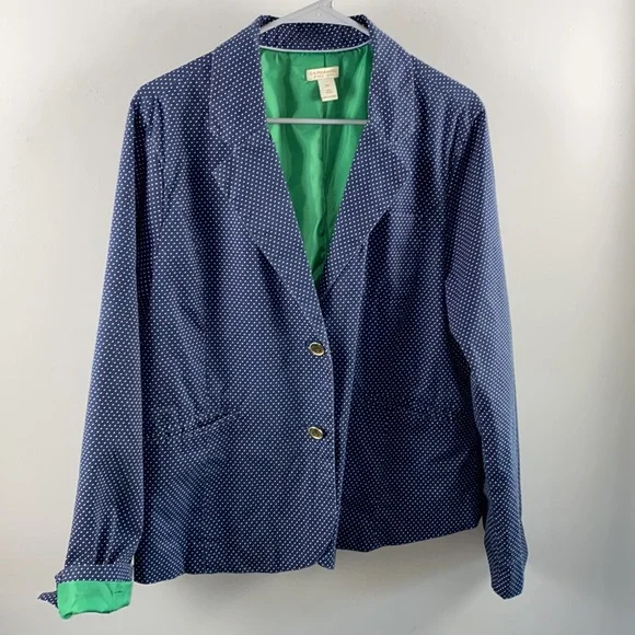 US Polo Association navy white polka dot blazer - Picture 5 of 7